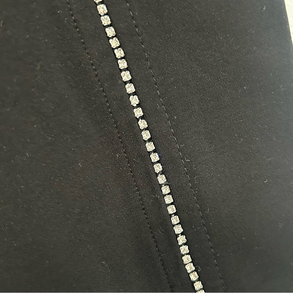 NWT carbon38 Stirrup Legging with Rhinestone Trim - Black size xs - Picture 6 of 14